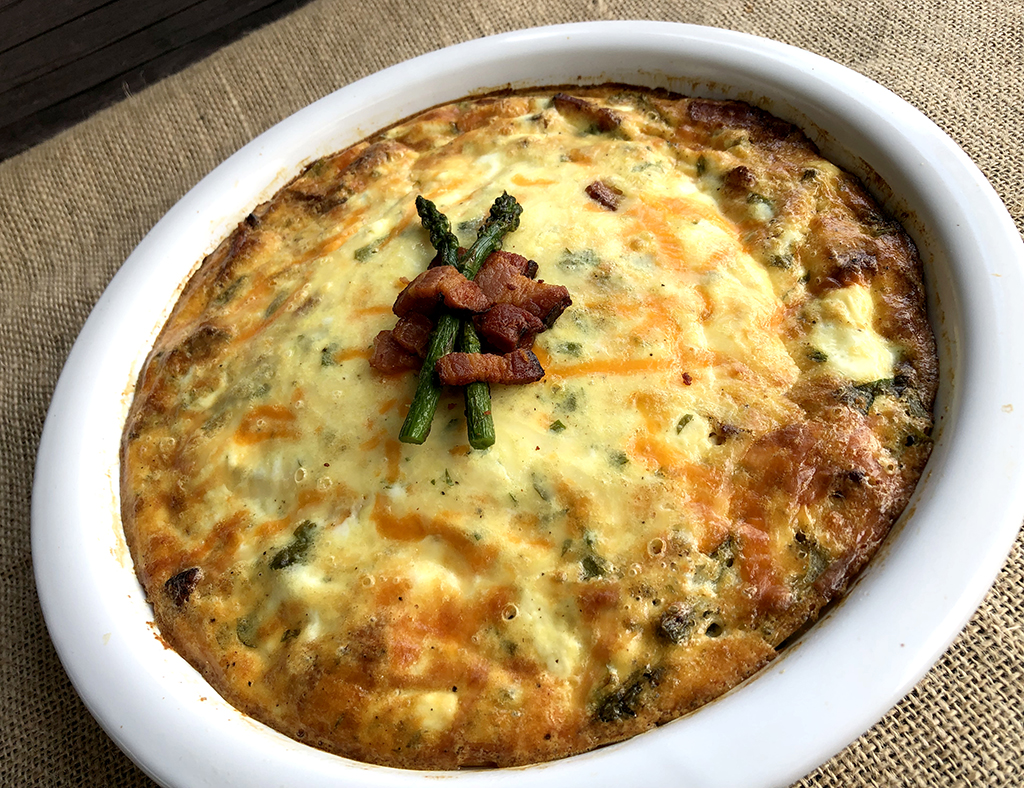 Crustless Asparagus & Bacon Quiche Johnston's