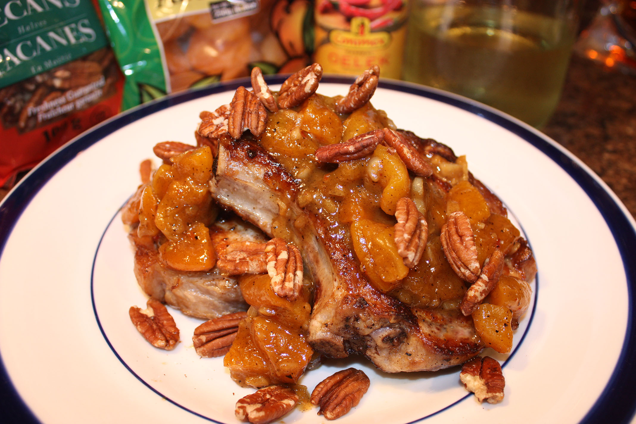 Apricot Pecan Pork Chops Johnston's